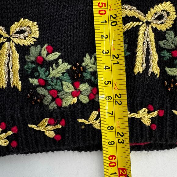 Tiara International Vintage 90s Christmas Cardigan Sweater Women's Size XL - Picture 6 of 6